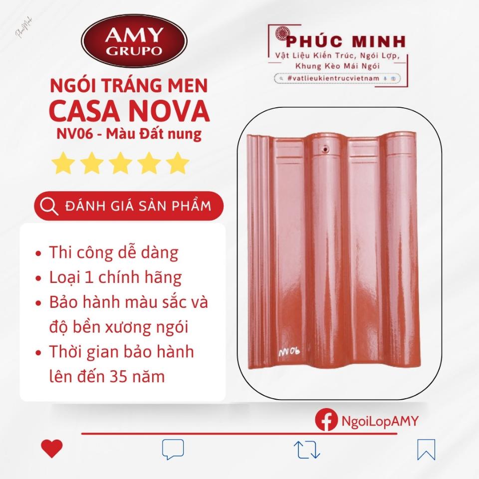 Ngói tráng men Casa Nova - Hãng Á MỸ-duoc-ban-tai-CÔNG TY PHÚC MINH