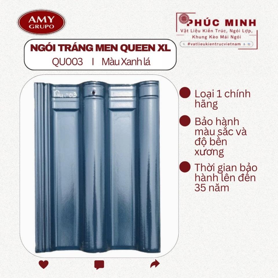 Ngói tráng men Queen XL - Hãng Á MỸ-duoc-ban-tai-CÔNG TY PHÚC MINH