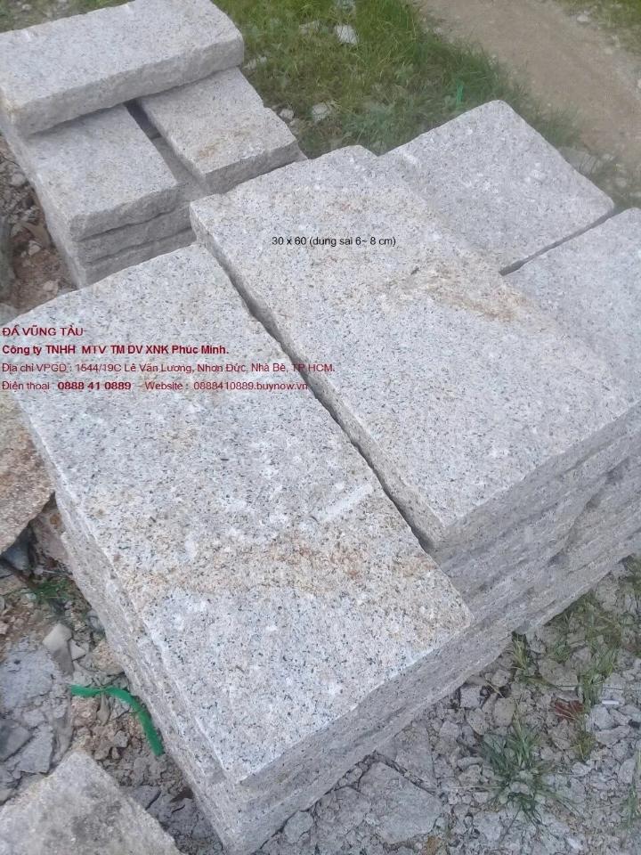 Đá Phước Hoà 30x60x (6~8cm), 25 ~ 30kg/viên, bán nội địa-duoc-ban-tai-CÔNG TY PHÚC MINH