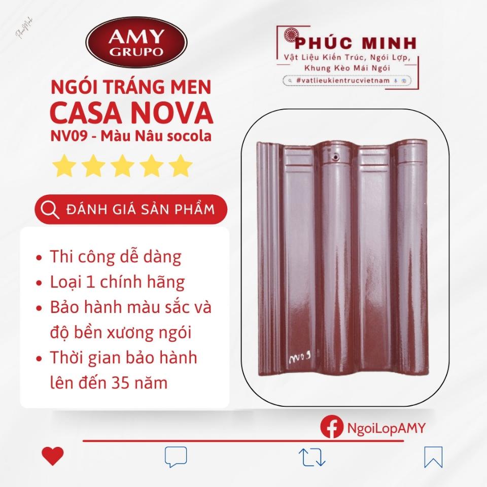 Ngói tráng men Casa Nova - Hãng Á MỸ-duoc-ban-tai-CÔNG TY PHÚC MINH