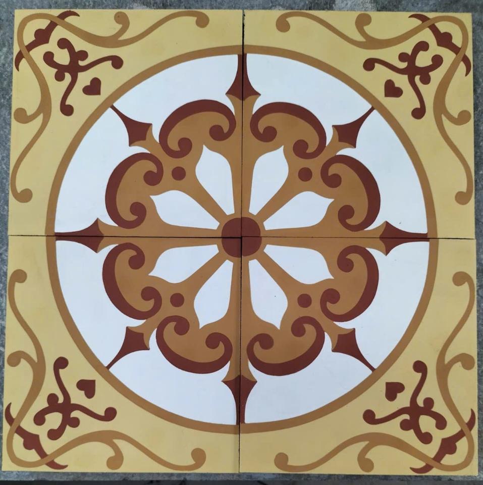 Gạch bông xi măng 190 x 190 mm (1m² = 25 viên)-duoc-ban-tai-Công Ty Phúc Minh