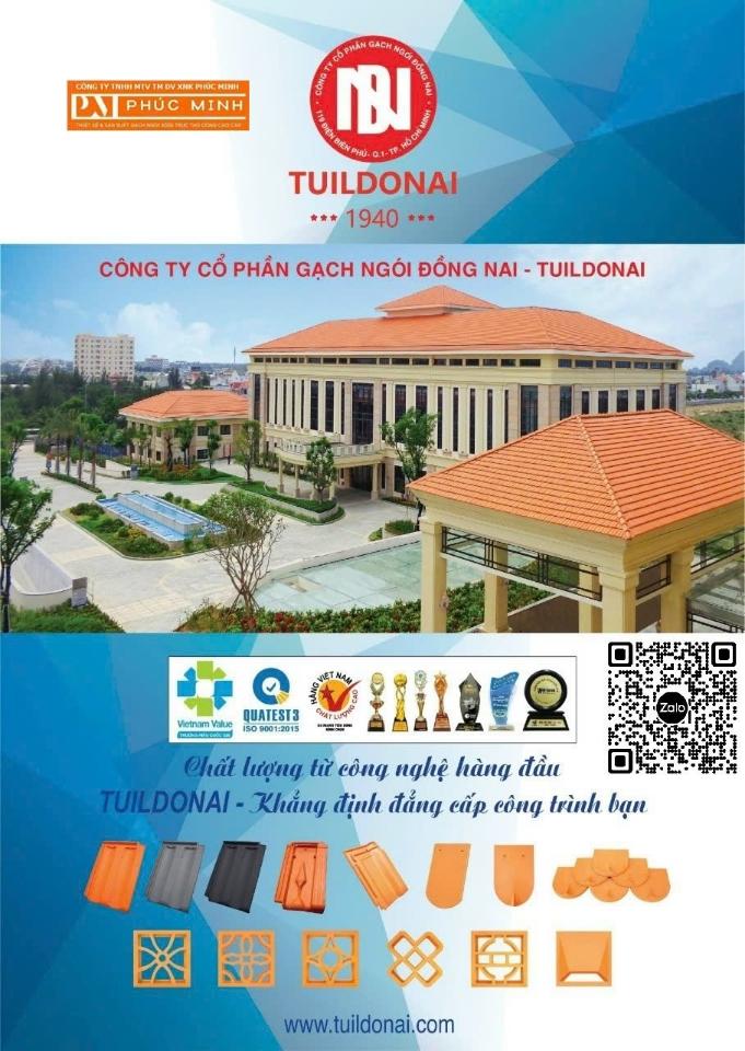 Ngói 22 Đồng Nai, không men, chống thấm, loại 1, 22 viên/m²-duoc-ban-tai-CÔNG TY PHÚC MINH