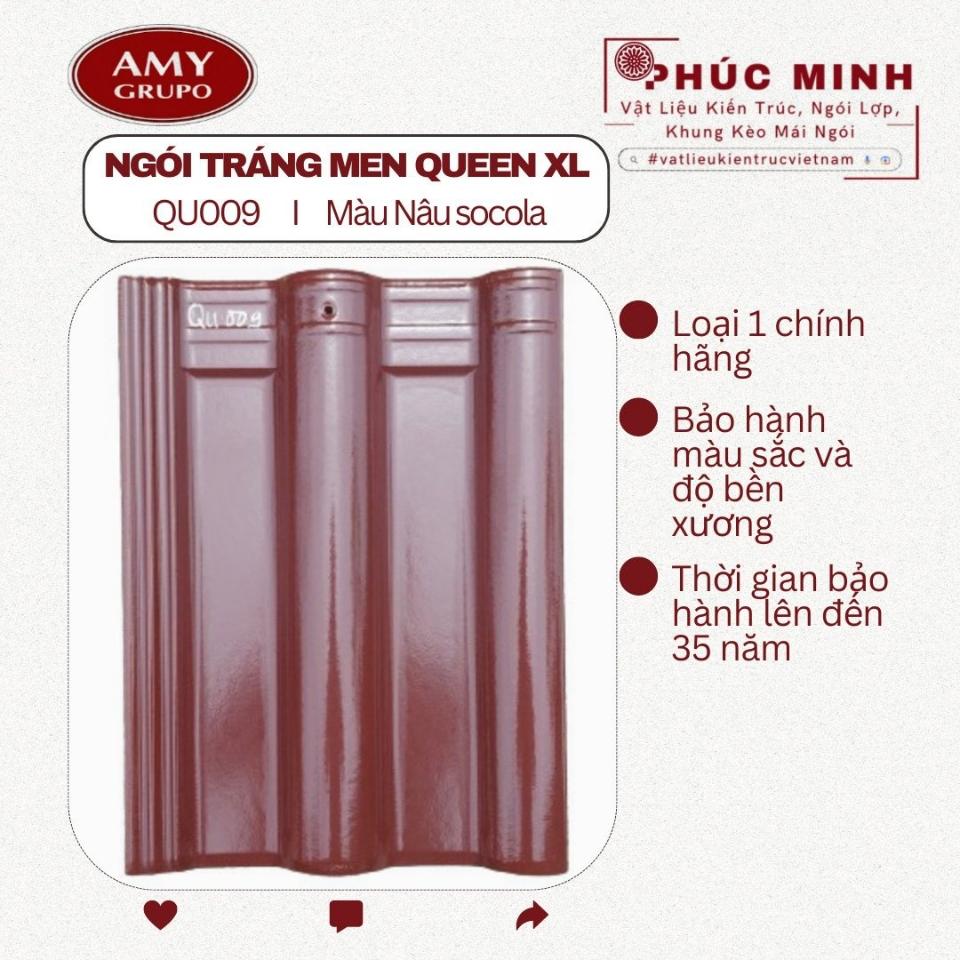 Ngói tráng men Queen XL - Hãng Á MỸ-duoc-ban-tai-CÔNG TY PHÚC MINH