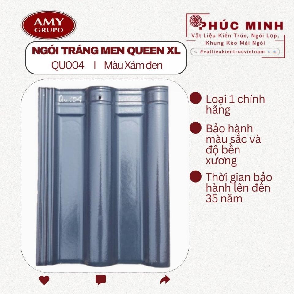 Ngói tráng men Queen XL - Hãng Á MỸ-duoc-ban-tai-CÔNG TY PHÚC MINH