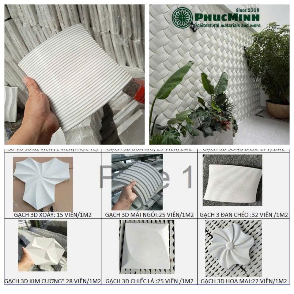 Gạch trang trí 3D xi măng-duoc-ban-tai-Công Ty Phúc Minh