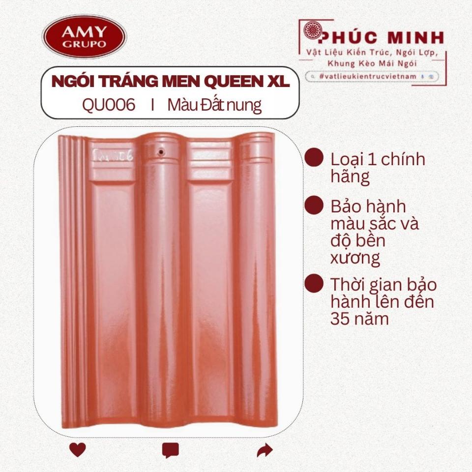Ngói tráng men Queen XL - Hãng Á MỸ-duoc-ban-tai-CÔNG TY PHÚC MINH