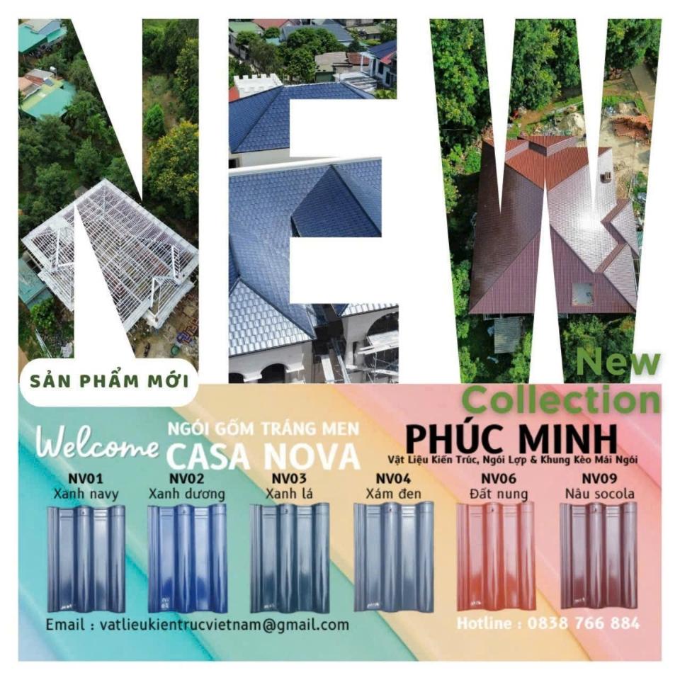Ngói tráng men Casa Nova - Hãng Á MỸ-duoc-ban-tai-CÔNG TY PHÚC MINH