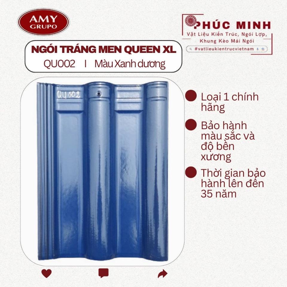 Ngói tráng men Queen XL - Hãng Á MỸ-duoc-ban-tai-CÔNG TY PHÚC MINH