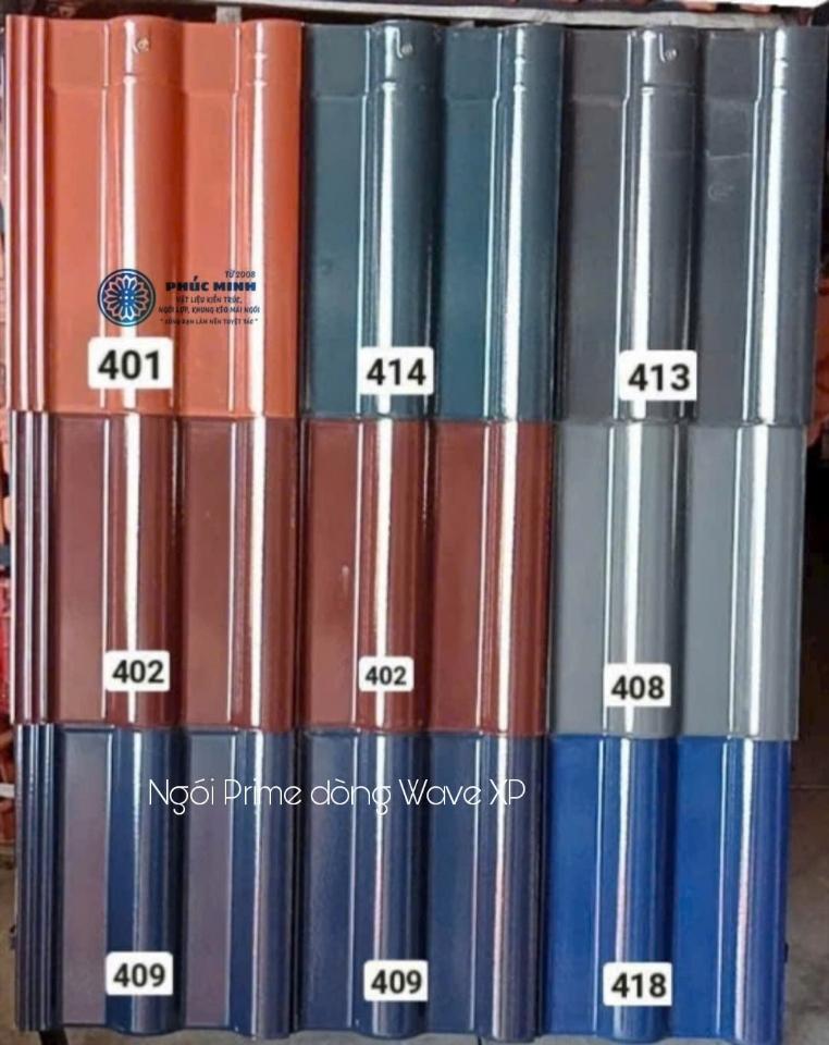 Ngói tráng men Prime - dòng Wave Xp - màu cao cấp-duoc-ban-tai-Công Ty Phúc Minh