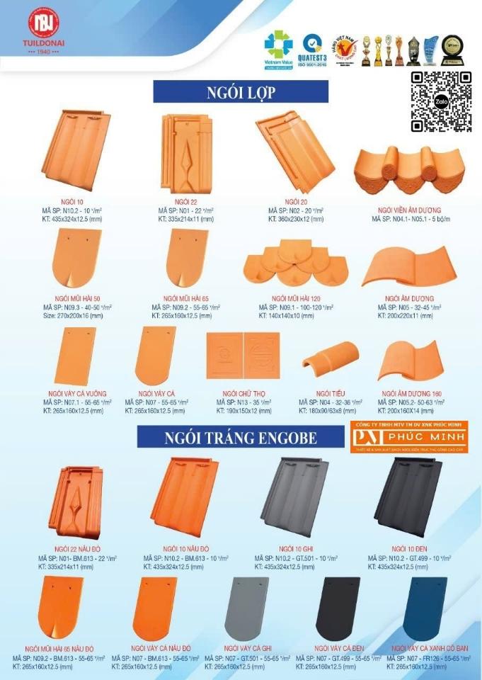 Ngói 22 Đồng Nai, không men, chống thấm, loại 1, 22 viên/m²-duoc-ban-tai-CÔNG TY PHÚC MINH