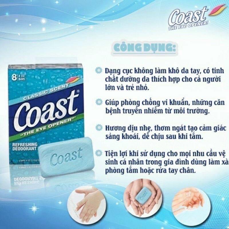 Xà bông Coast Mỹ / set 8-duoc-ban-tai-Kiều Ngân Store