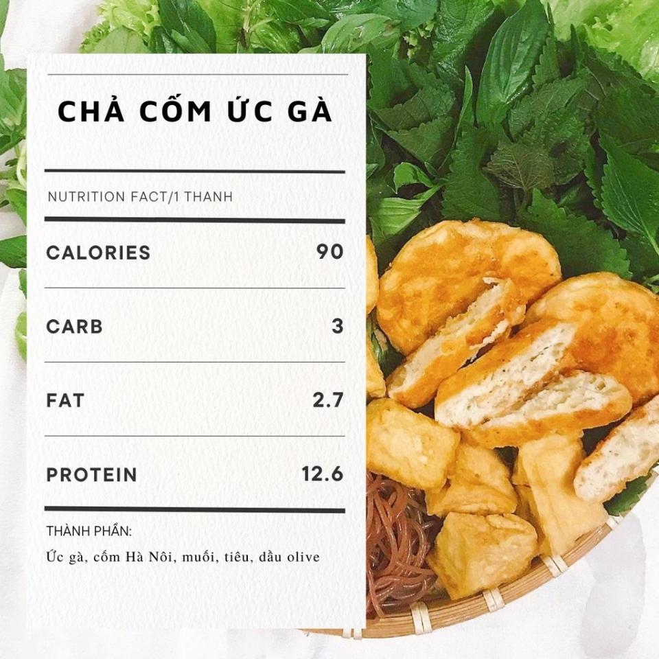 Chả cốm ức gà-duoc-ban-tai-EATCLEAN HACHI DALAT