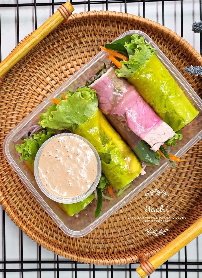 Gỏi cuốn gà áp chảo -duoc-ban-tai-EATCLEAN HACHI DALAT