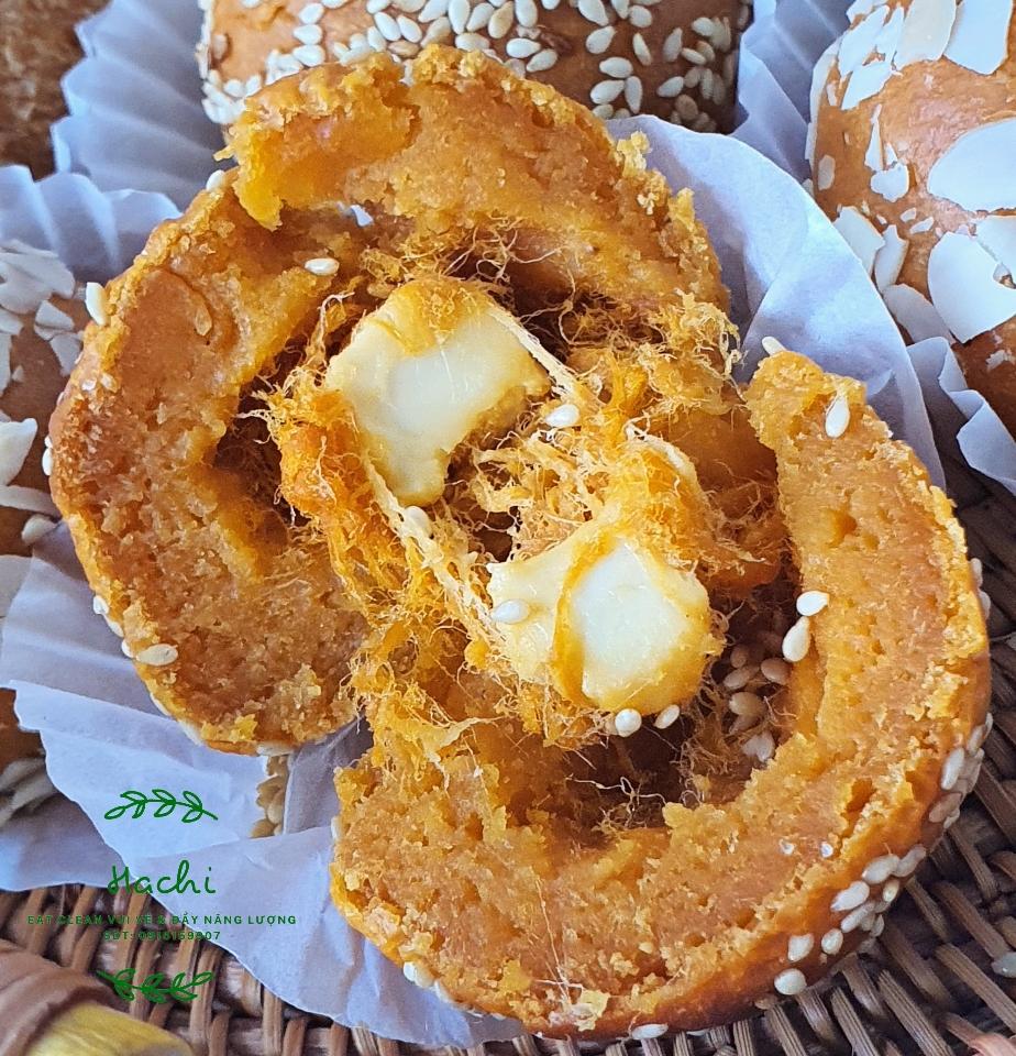 Bánh mochi khoai lang chà bông phomai-duoc-ban-tai-EATCLEAN HACHI DALAT
