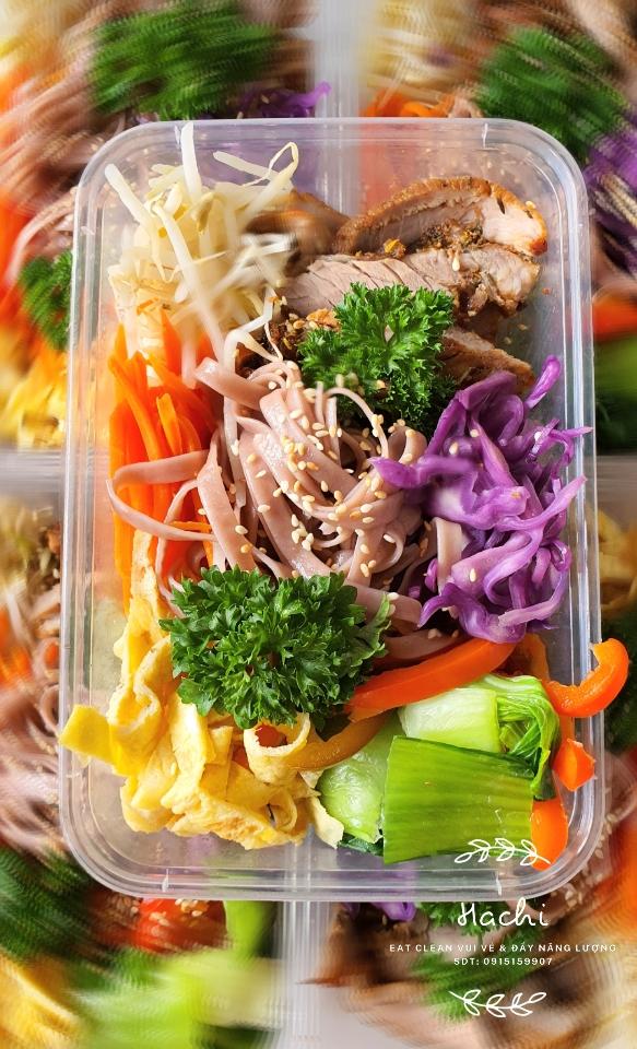 Phở trộn ngũ sắc heo ngũ vị-duoc-ban-tai-EATCLEAN HACHI DALAT