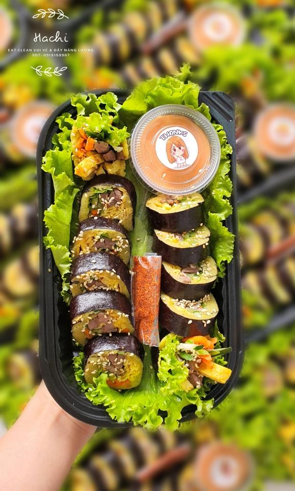 Kimbap khoai lang-duoc-ban-tai-EATCLEAN HACHI DALAT