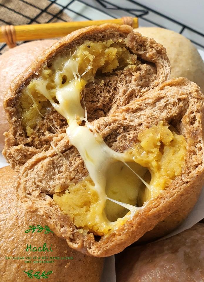Bánh bao nguyên cá chay khoai mix đậu xanh-duoc-ban-tai-EATCLEAN HACHI DALAT