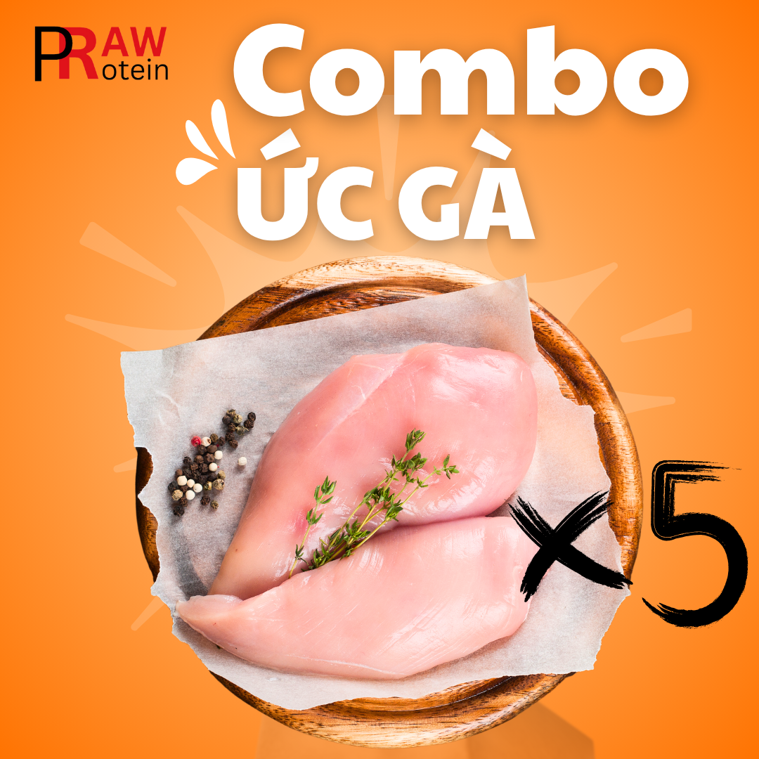 COMBO 5kg Ức gà phile-duoc-ban-tai-RawPro - Cửa hàng Protein