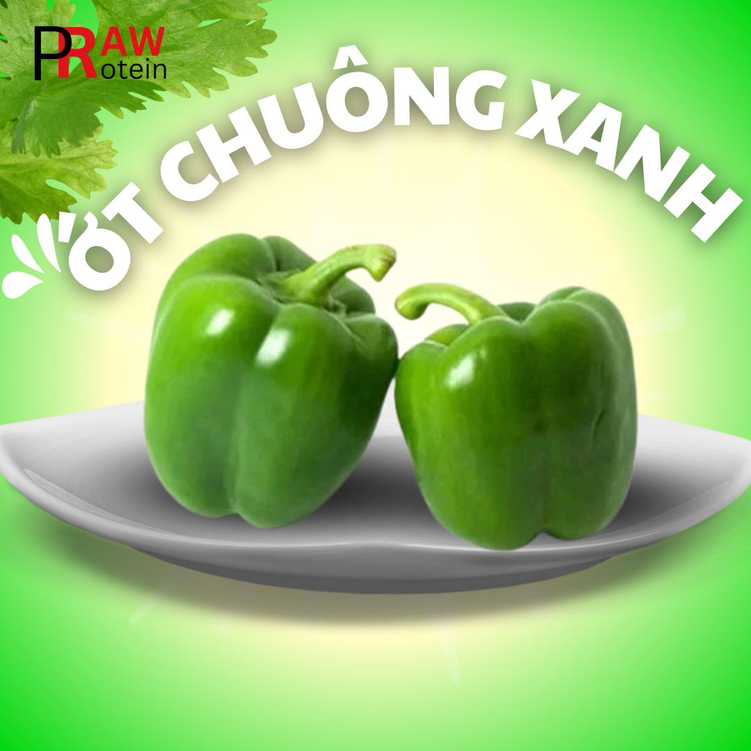 Ớt chuông xanh 500gr-duoc-ban-tai-RawPro - Cửa hàng Protein tươi sống