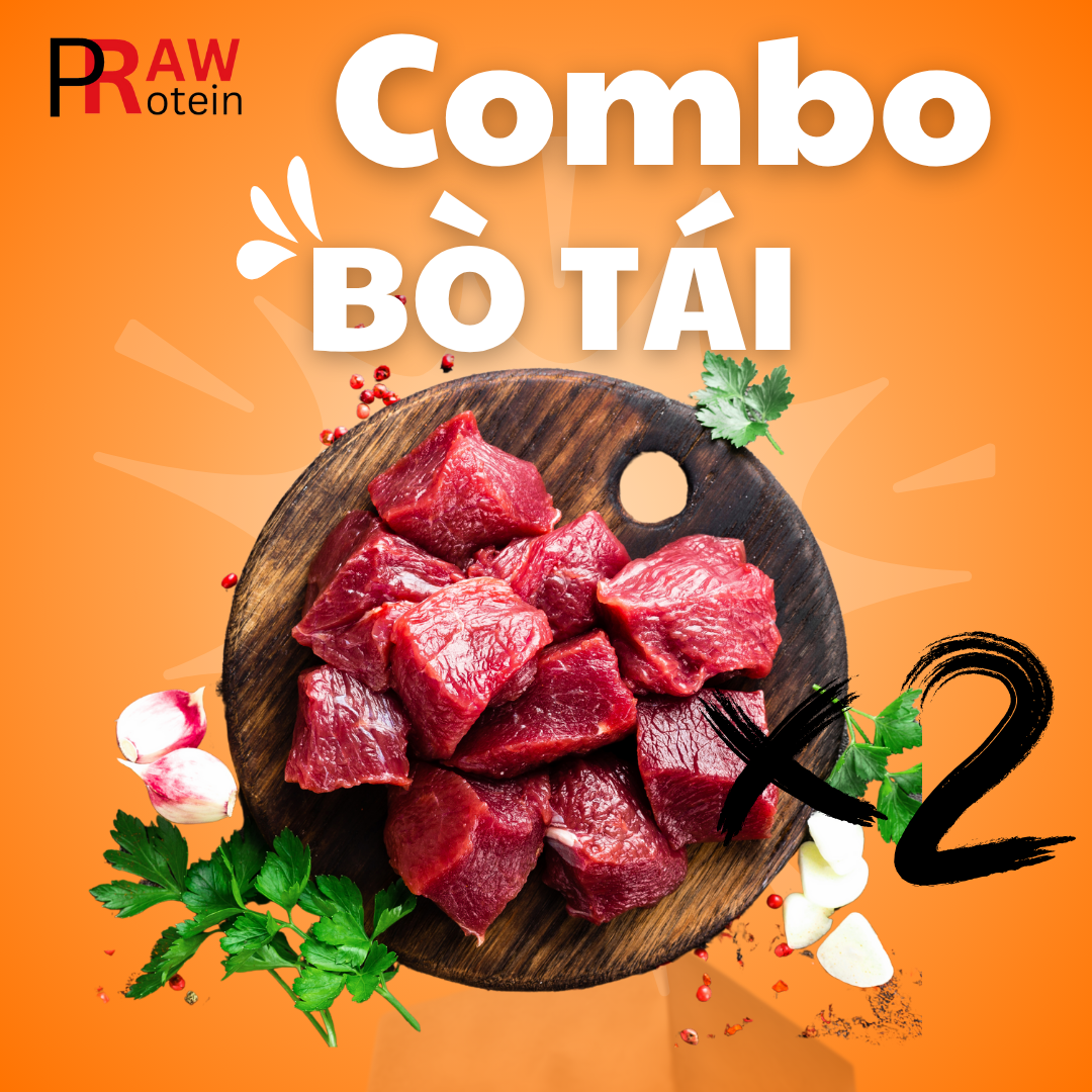 Combo 2kg Bò tái-duoc-ban-tai-RawPro - Cửa hàng Protein
