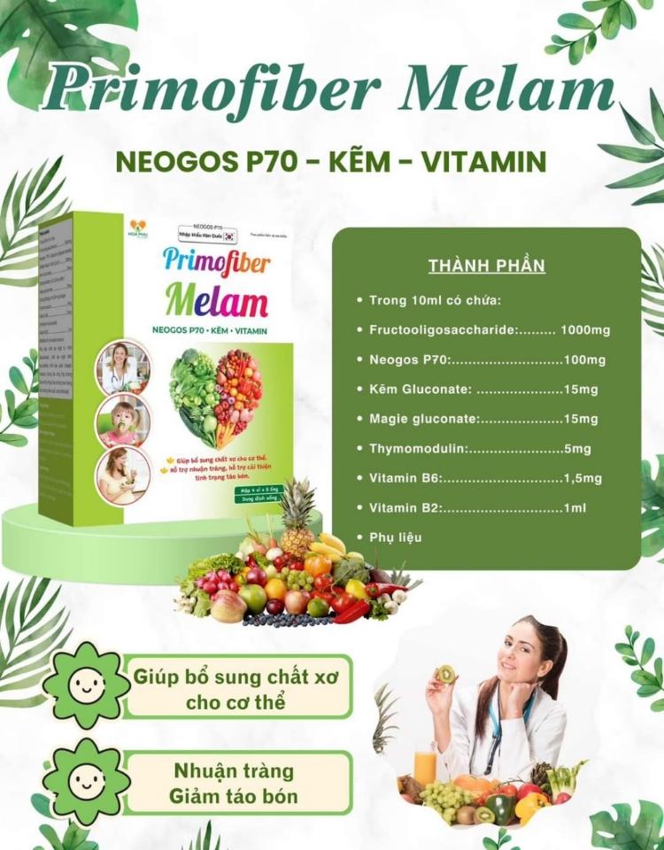 Chất xơ Primofiber Melam -duoc-ban-tai-Nhà Thuốc Nguyễn Thúy.CHẤT LƯỢNG CAO          NIỀM TIN LỚN