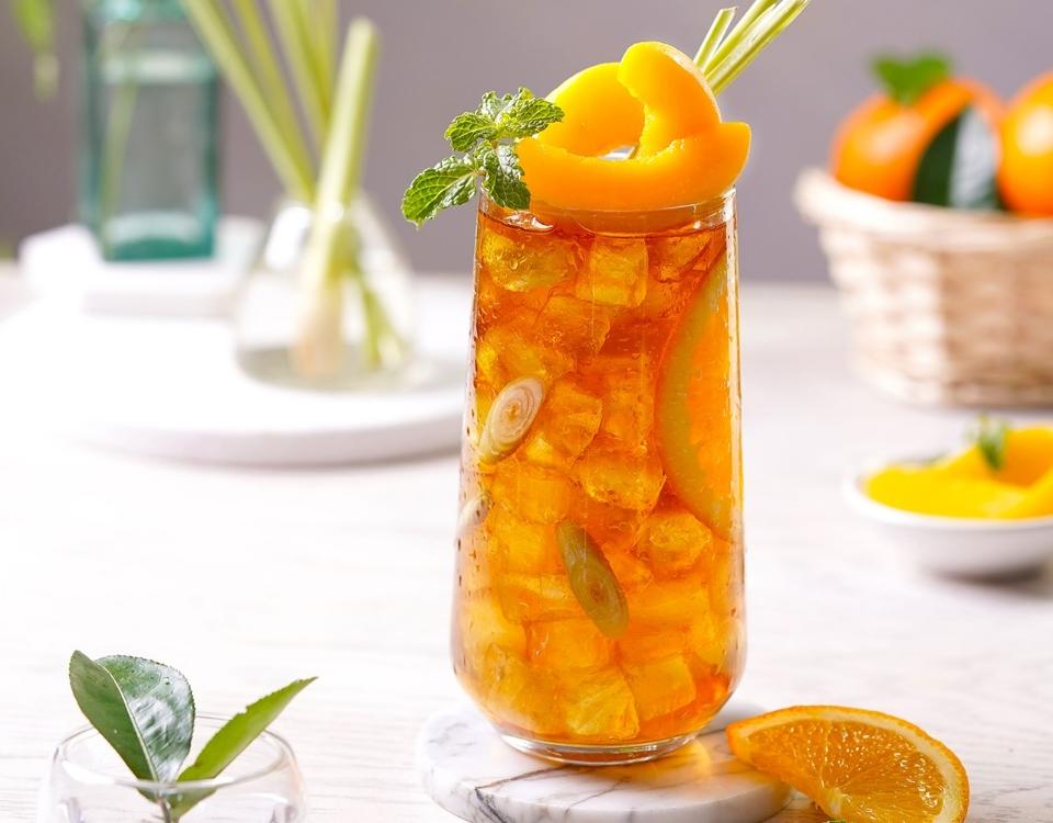 Trà đào cam sả -duoc-ban-tai-Trà Sữa Phương Thảo