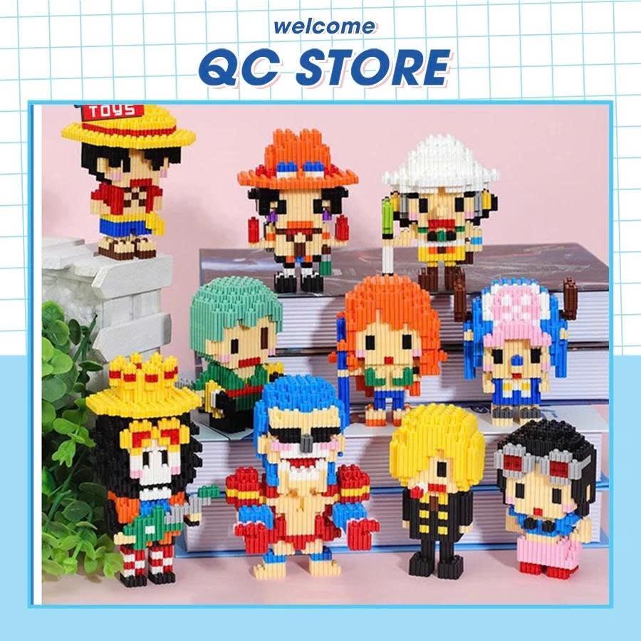 Mô hình onepiece mini luffy zoro naruto lắp ráp xếp hình anime nhỏ giá rẻ QC Store-duoc-ban-tai-QC Store