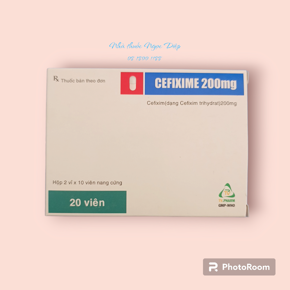Cefixime 200mg H2*10v -duoc-ban-tai-Nhà thuốc Ngọc Diệp