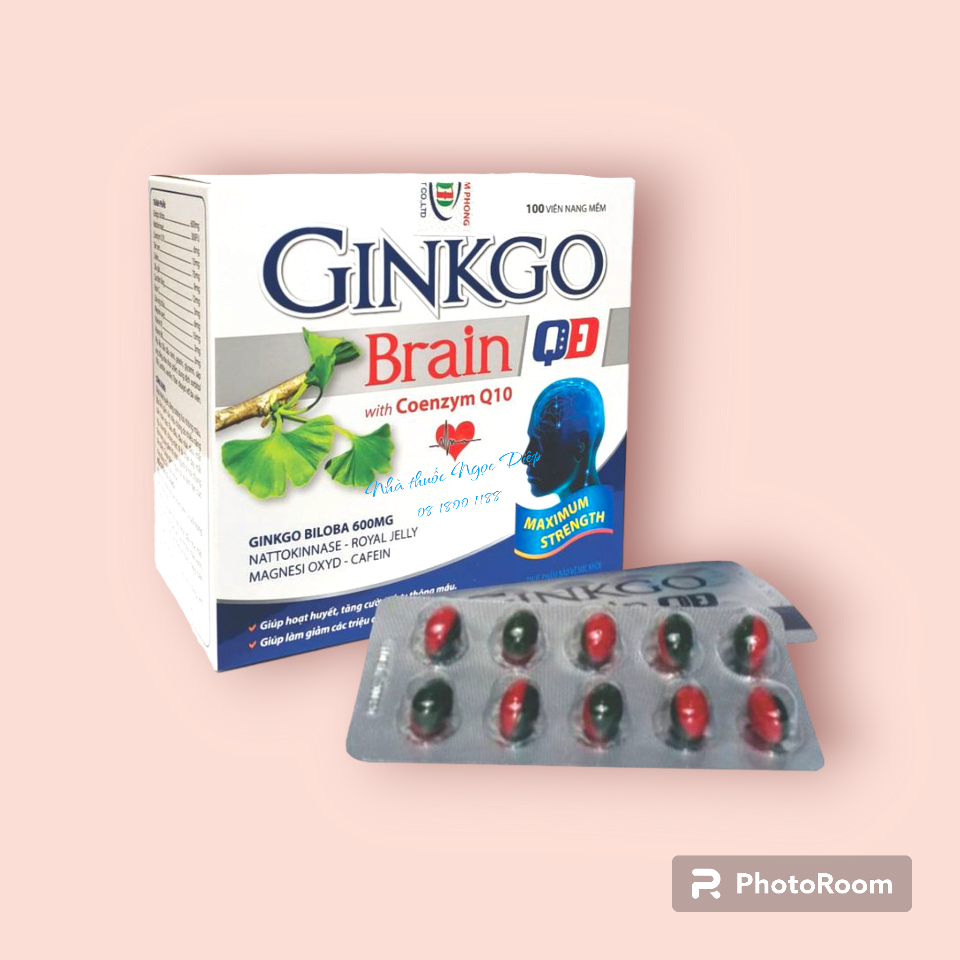 Ginkgo Brain QĐ H10*10v DP168-duoc-ban-tai-Nhà thuốc Ngọc Diệp