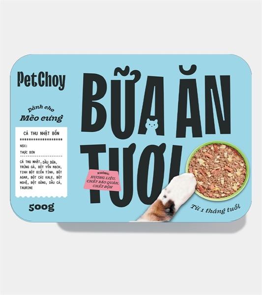 PetChoy - Pate Tươi cho Mèo & Chó Con vị Gà Tí Nị 500g-duoc-ban-tai-AAN PETFOOD WAREHOUSE - Chi nhánh Phạm Văn Chiêu