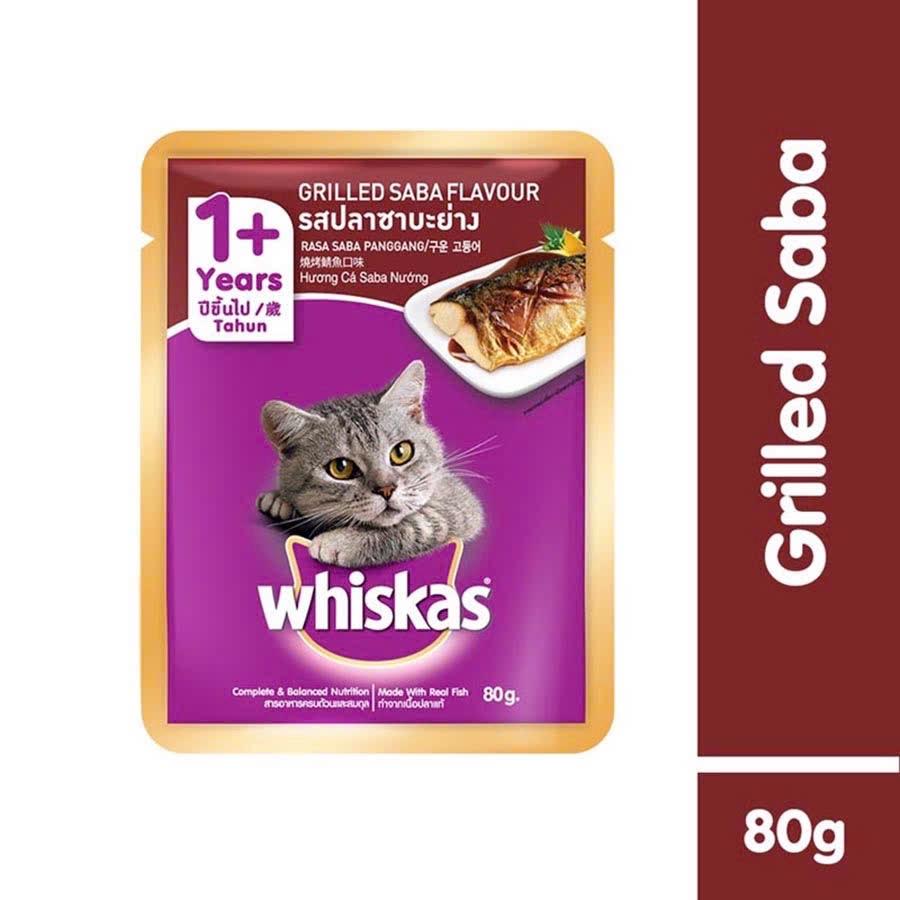 Whiskas - Pate cho Mèo Trưởng thành vị Cá Saba 80g-duoc-ban-tai-AAN PETFOOD WAREHOUSE - Chi nhánh Phạm Văn Chiêu
