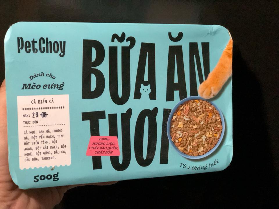PetChoy - Pate Tươi cho Mèo & Chó Con vị Cá Biển Cả 500g-duoc-ban-tai-AAN PETFOOD WAREHOUSE - Chi nhánh Phạm Văn Chiêu