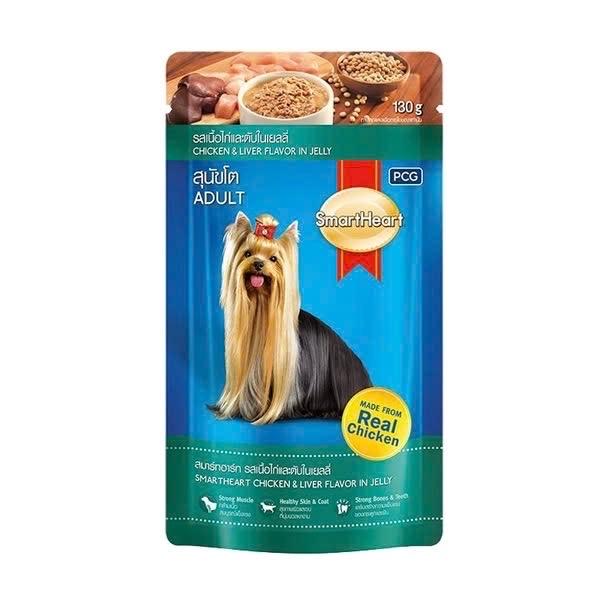 SmartHeart - Pate cho Chó vị Thịt Gà & Gan Nấu Đông Gói 130g -duoc-ban-tai-AAN PETFOOD WAREHOUSE - Chi nhánh Phạm Văn Chiêu