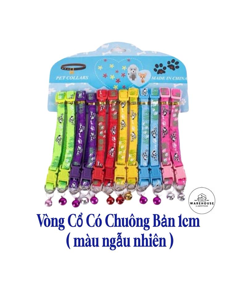 Vòng cổ có chuông bản 1cm ( màu ngẫu nhiên )-duoc-ban-tai-AAN PETFOOD WAREHOUSE - Chi nhánh Phạm Văn Chiêu