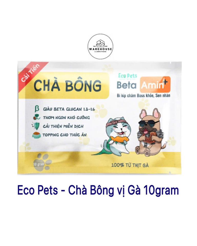 Eco Pets - Chà Bông Beta Amin vị Gà 10g-duoc-ban-tai-AAN PETFOOD WAREHOUSE - Chi nhánh Phạm Văn Chiêu