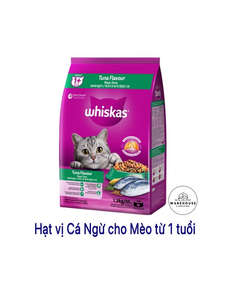 Whiskas - Thức ăn cho Mèo Trưởng thành vị Cá Ngừ 1.2kg-duoc-ban-tai-AAN PETFOOD WAREHOUSE - Chi nhánh Phạm Văn Chiêu