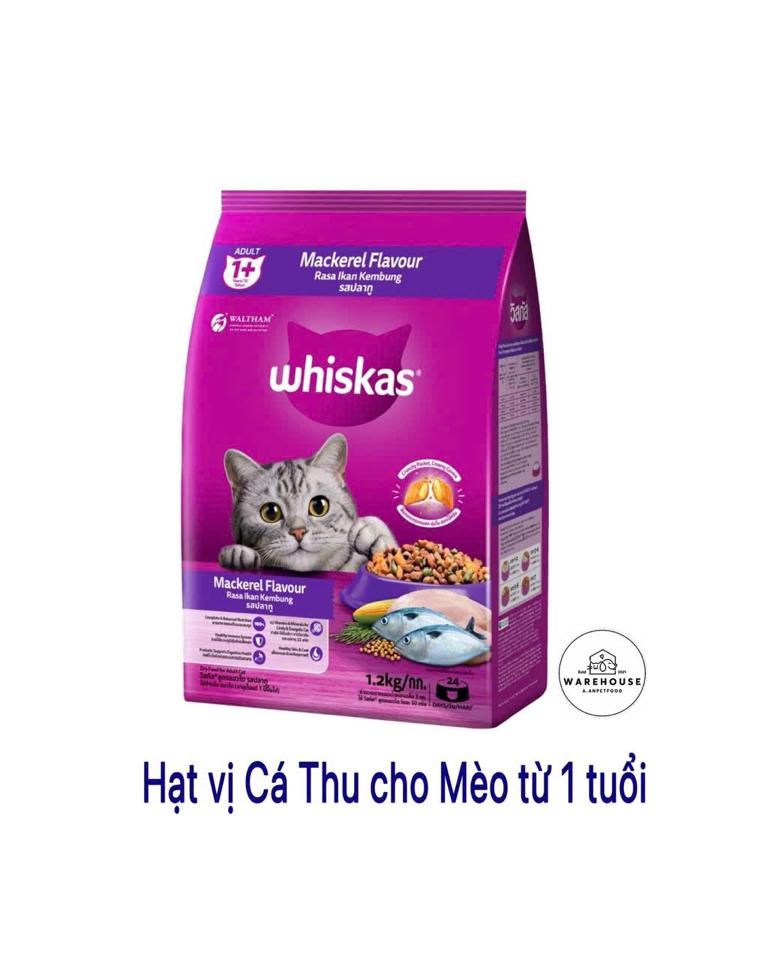 Whiskas - Thức ăn cho Mèo Trưởng thành vị Cá Thu 1.2kg-duoc-ban-tai-AAN PETFOOD WAREHOUSE - Chi nhánh Phạm Văn Chiêu