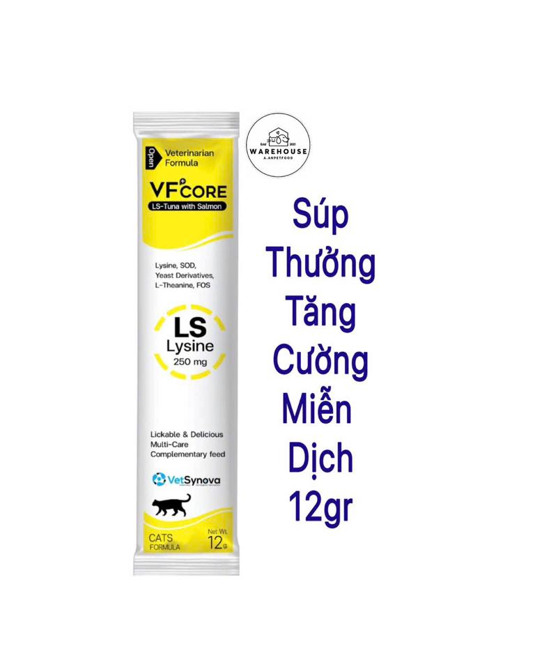 VF+ Core L- LYSINE - Súp Thưởng Giúp Tăng Cường Miễn Dịch 12gr-duoc-ban-tai-AAN PETFOOD WAREHOUSE - Chi nhánh Phạm Văn Chiêu