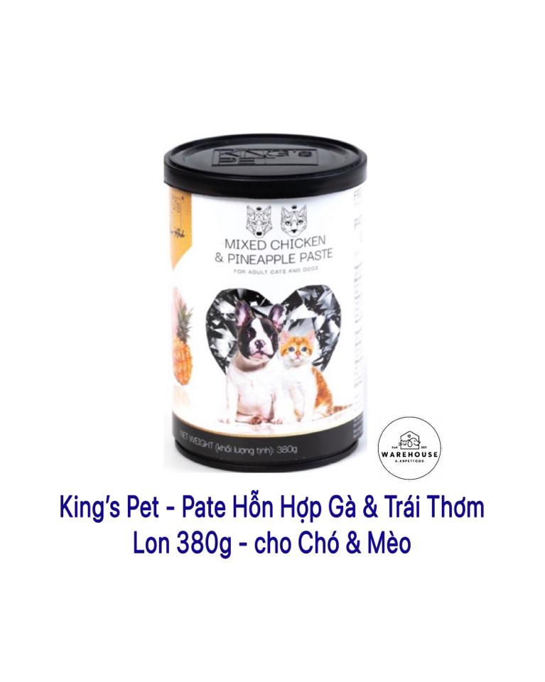 King's Pet - Pate vị Gà & Trái Thơm 380g cho Chó,Mèo-duoc-ban-tai-AAN PETFOOD WAREHOUSE - Chi nhánh Phạm Văn Chiêu