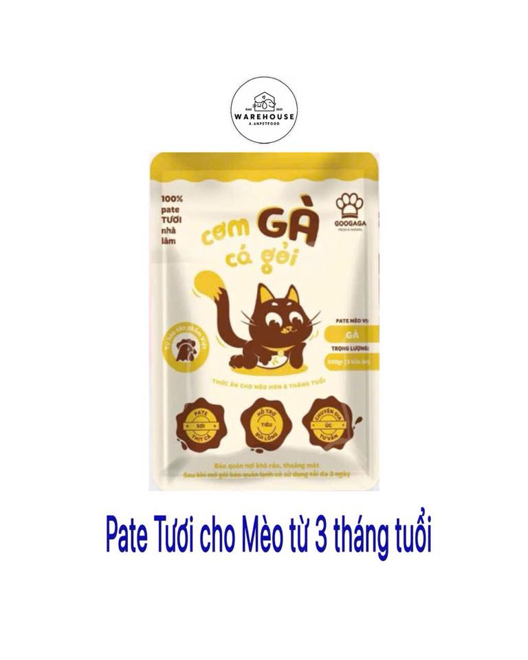 Goo GaGa - Pate tươi vị Gà 100g cho Mèo từ 3 tháng tuổi-duoc-ban-tai-AAN PETFOOD WAREHOUSE - Chi nhánh Phạm Văn Chiêu