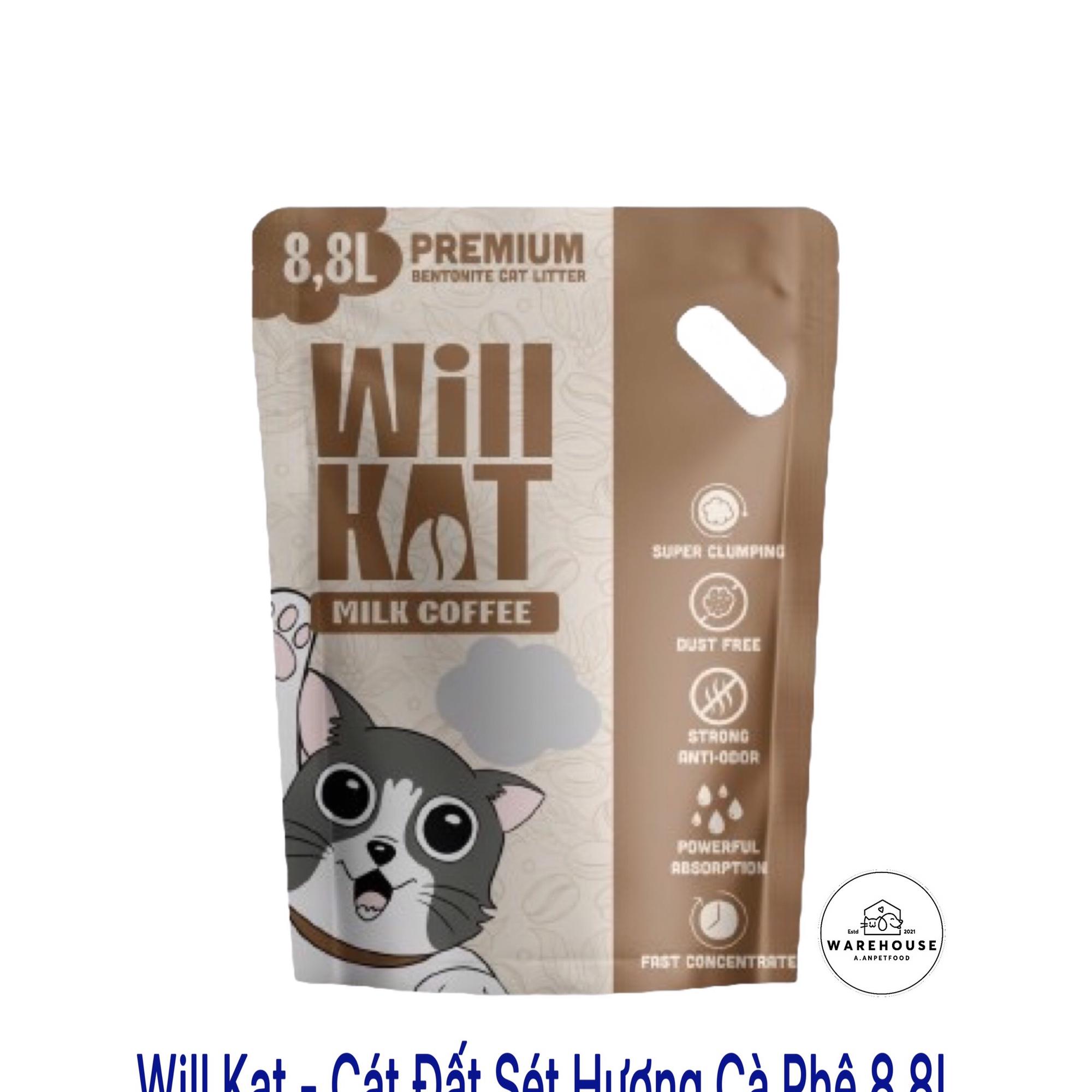 Will Kat - Cát vệ sinh hương Cà phê Sữa 8.8L-duoc-ban-tai-AAN PETFOOD WAREHOUSE - Chi nhánh Phạm Văn Chiêu