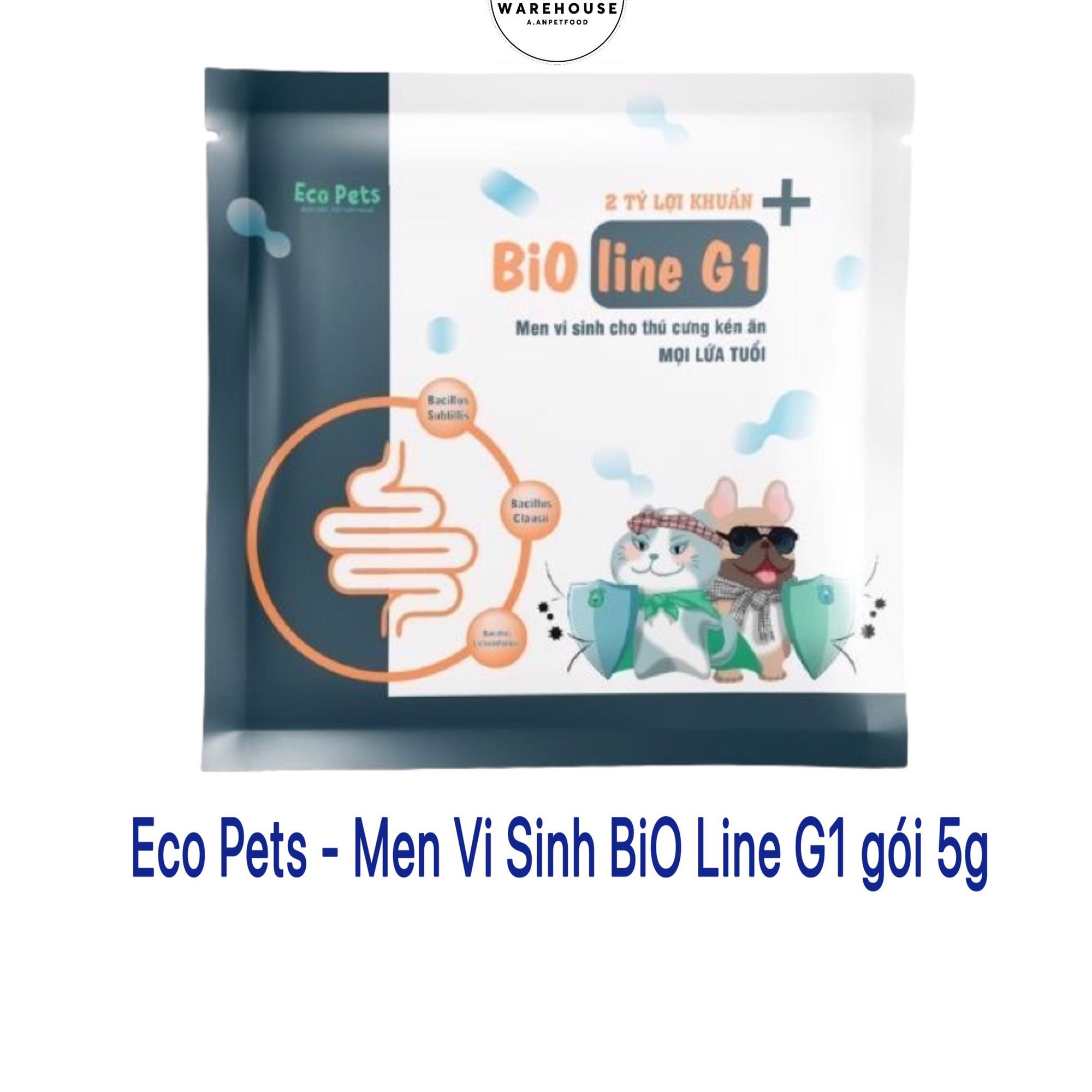 Eco Pets - Men vi sinh Bio line G1 gói 5g-duoc-ban-tai-AAN PETFOOD WAREHOUSE - Chi nhánh Phạm Văn Chiêu