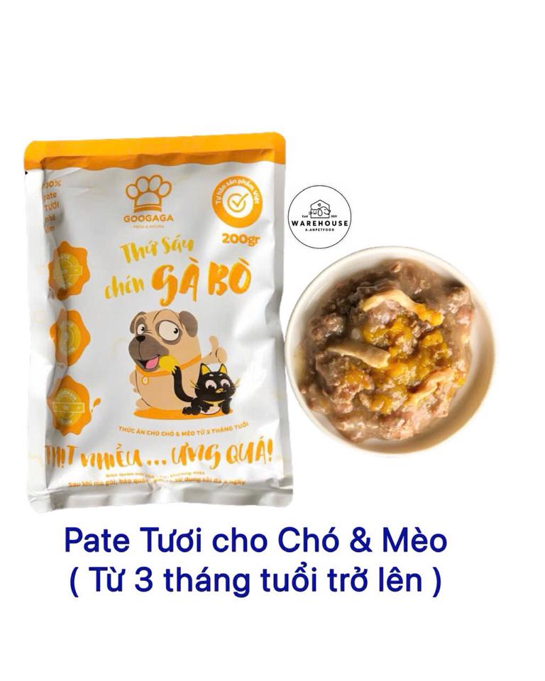 Goo GaGa - Pate tươi Gà Bò 160g cho Chó, Mèo từ 3 tháng tuổi-duoc-ban-tai-AAN PETFOOD WAREHOUSE - Chi nhánh Phạm Văn Chiêu