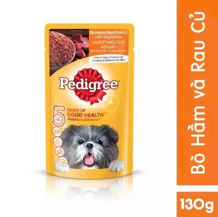 Pedigree - Pate cho Chó trưởng thành vị Bò Hầm & Rau Củ 130g-duoc-ban-tai-AAN PETFOOD WAREHOUSE - Chi nhánh Phạm Văn Chiêu