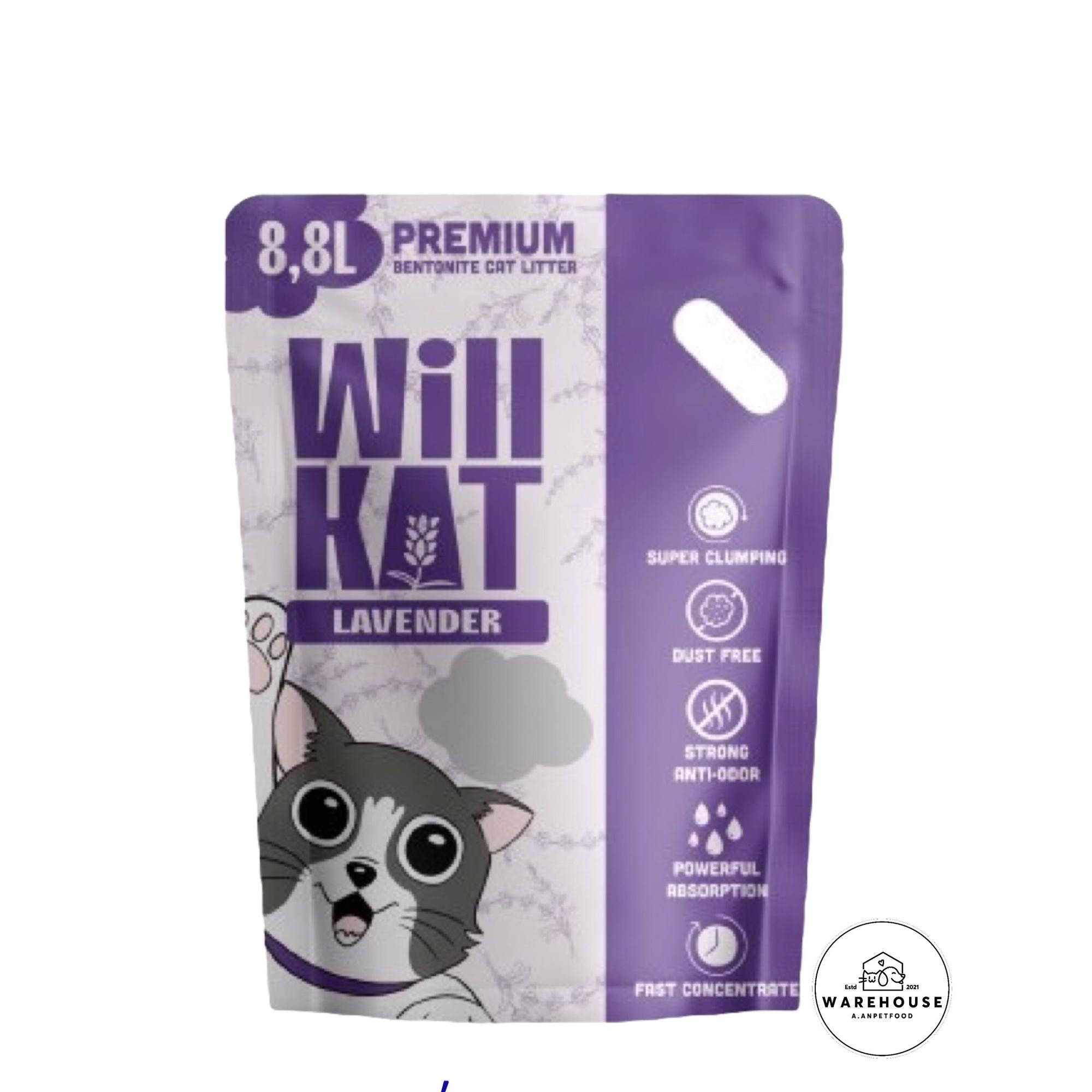 Will Kat - Cát vệ sinh hương Lavender 8.8L-duoc-ban-tai-AAN PETFOOD WAREHOUSE - Chi nhánh Phạm Văn Chiêu