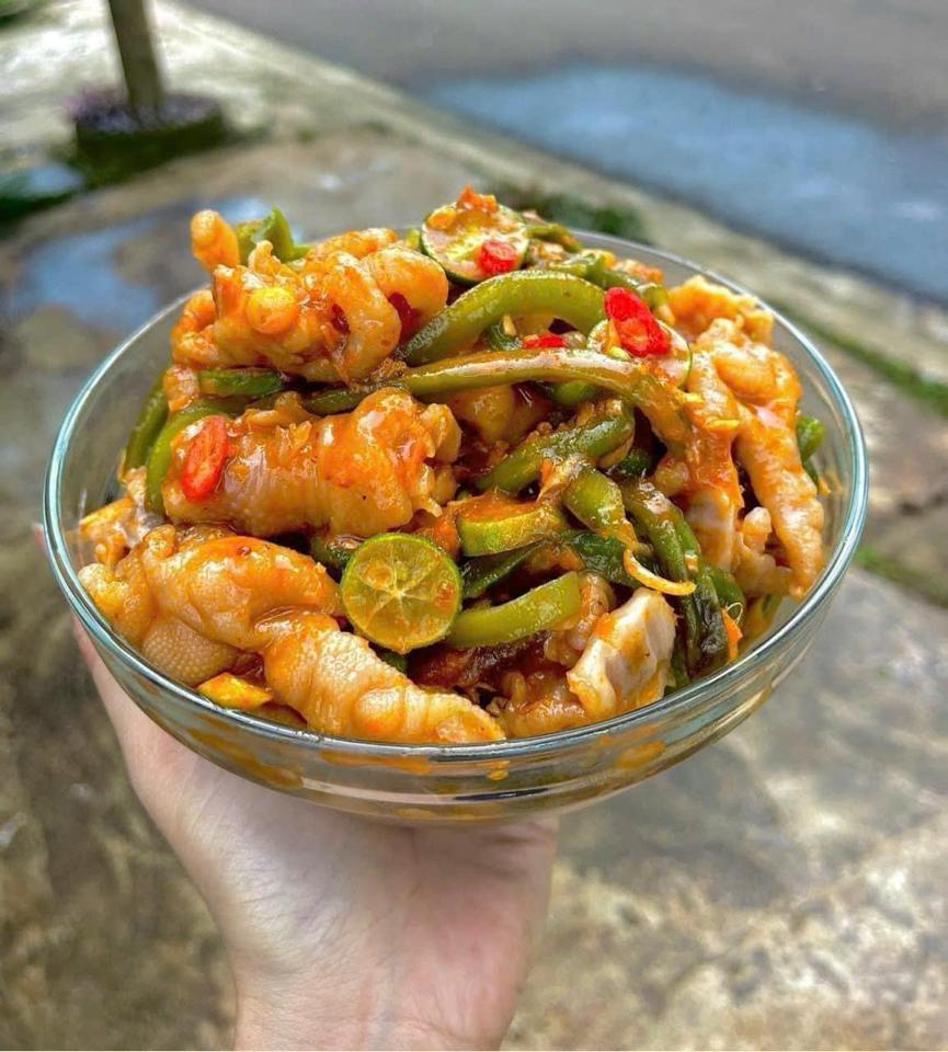 Chân gà rút xương sốt Thái rau tiếng vua 10-11 chân-duoc-ban-tai-Nhà Tôi (Thiên Thần shop)
