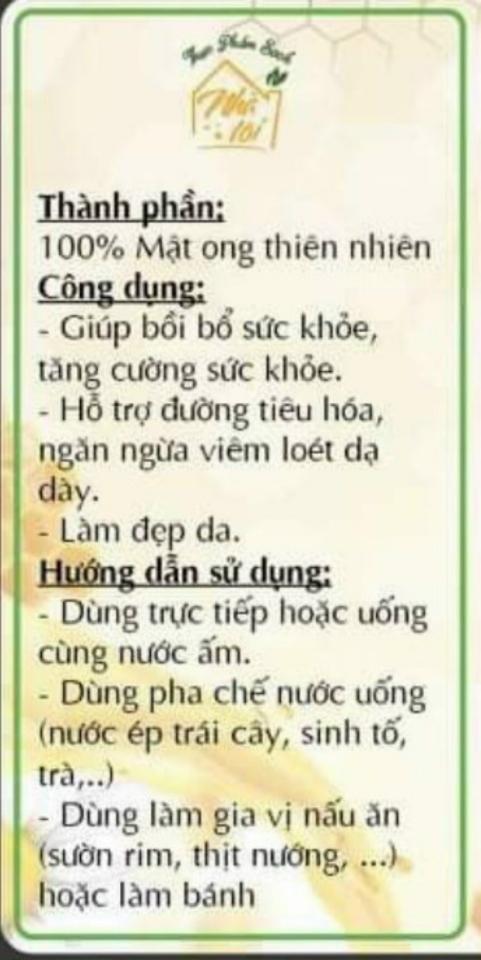 Mật ong nguyên chất hoa caphe-1lít-duoc-ban-tai-Nhà Tôi (Thiên Thần shop)