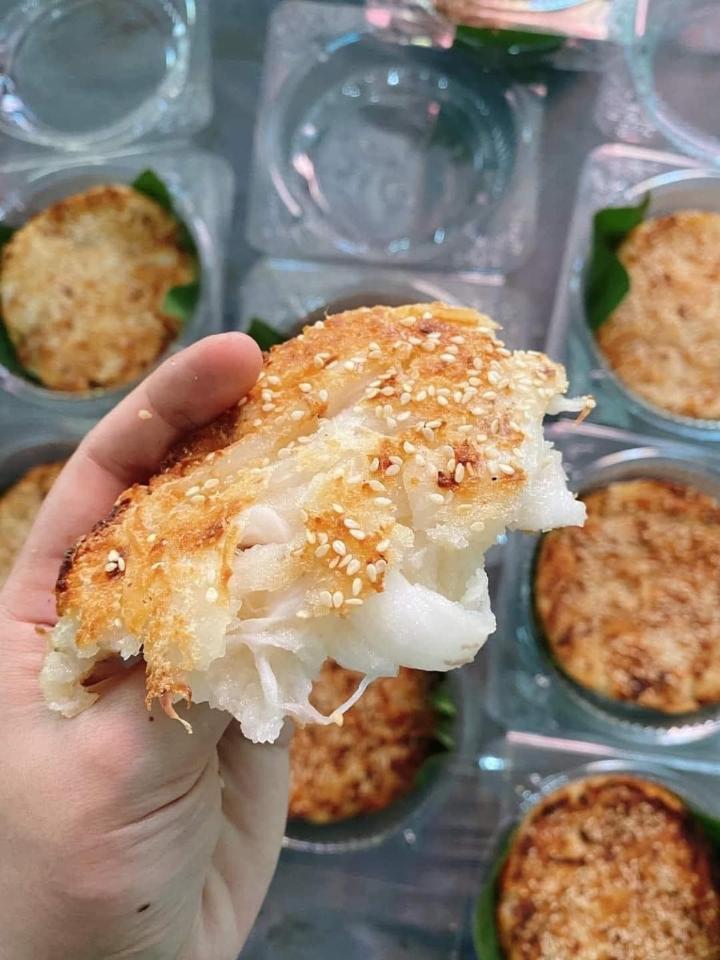 Bánh khoai mì dừa non nướng.1ổ 6-700g  bao ghiền-duoc-ban-tai-Nhà Tôi (Thiên Thần shop)