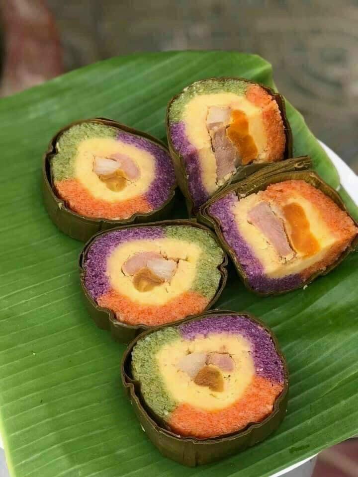 Bánh tét 3 màu trà vinh_ đòn 1kg-duoc-ban-tai-Nhà Tôi (Thiên Thần shop)