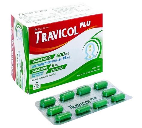 Travicol Flu H/100v-duoc-ban-tai-Chothuoc